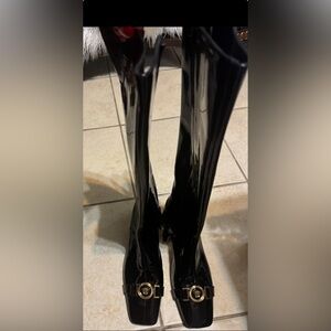 Authentic Versace Patent Leather boots